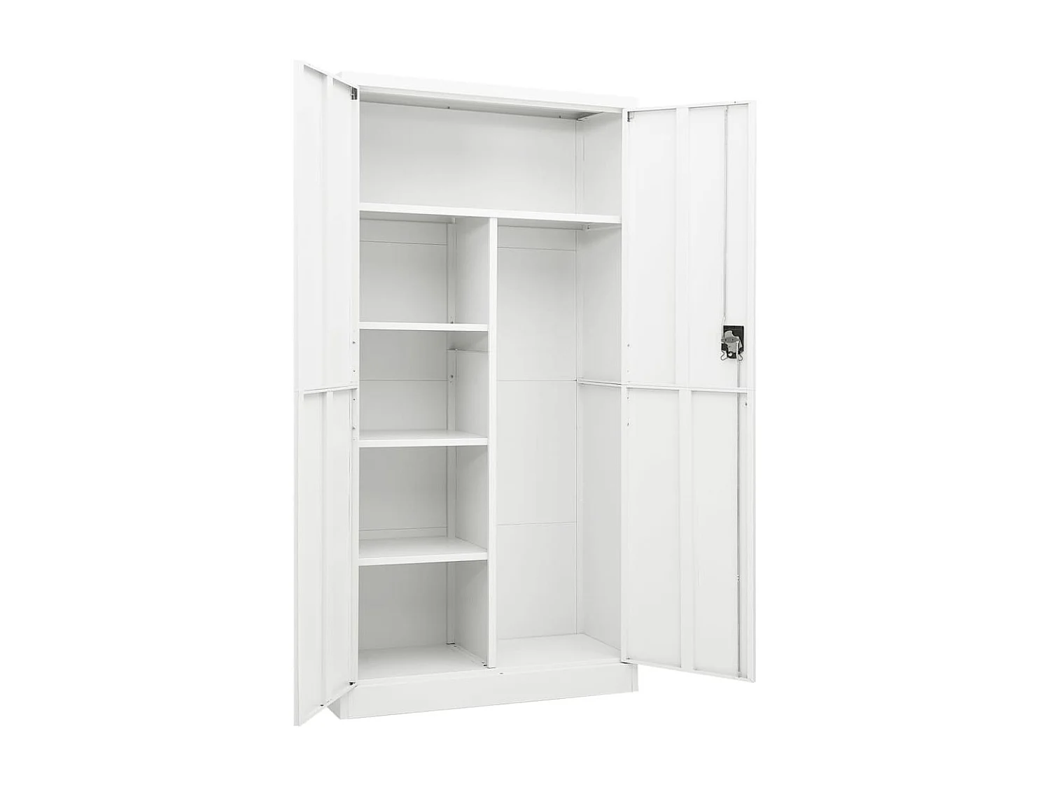 Lockerkast 90x40x180 cm staal wit