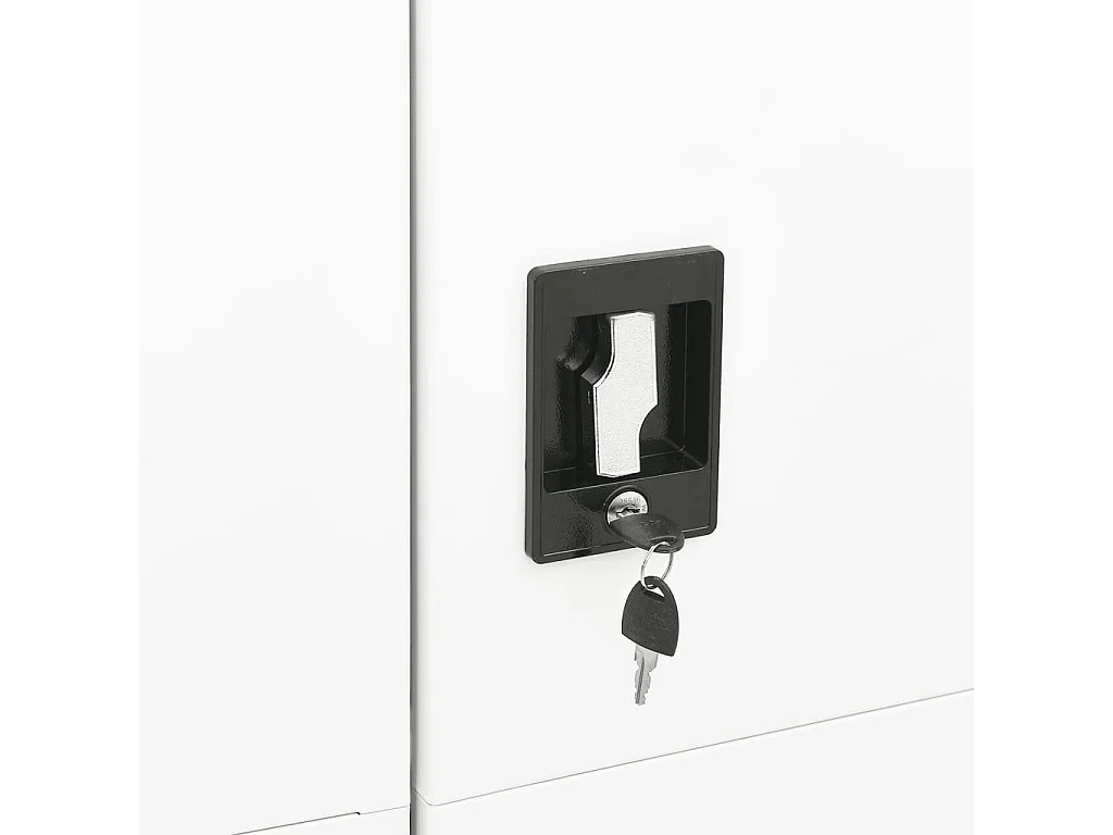 Lockerkast 90x40x180 cm staal wit