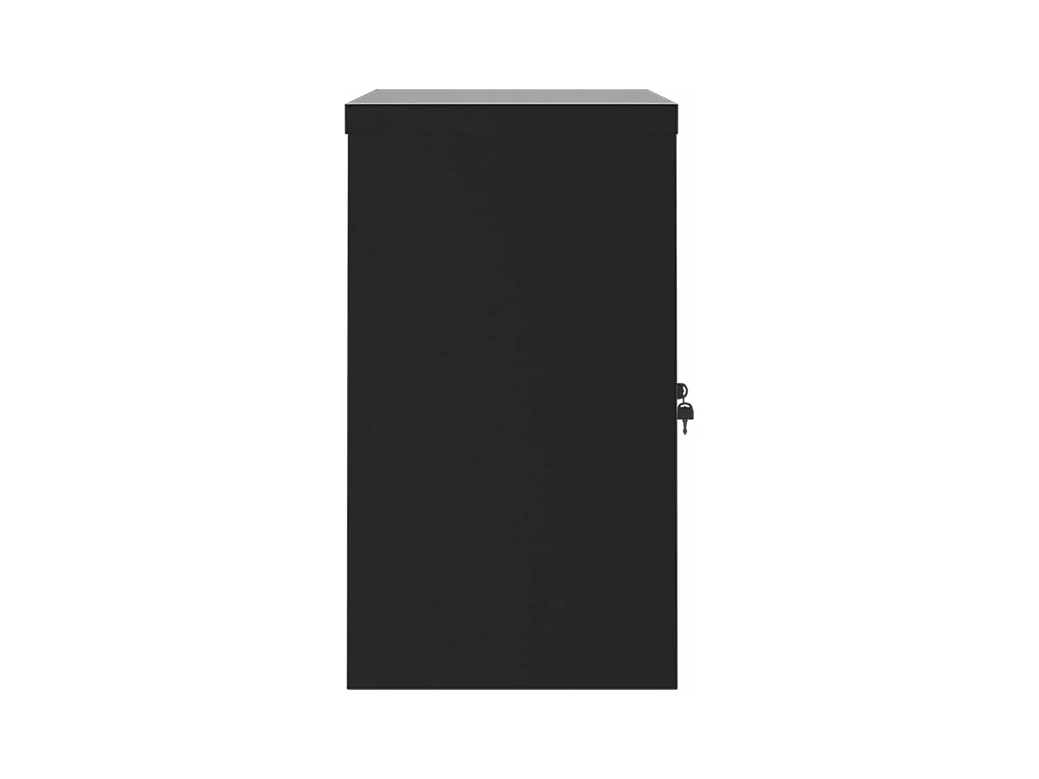 Armario archivador de acero negro 90x40x70 cm