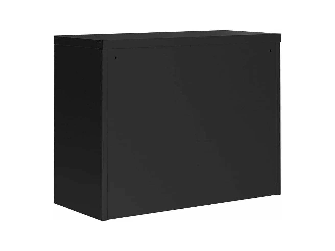 Armario archivador de acero negro 90x40x70 cm