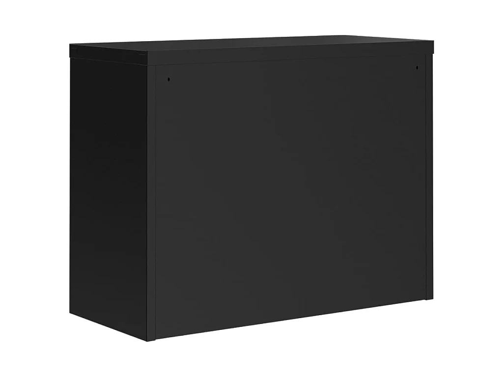 Aktenschrank Schwarz 90x40x70 cm Stahl