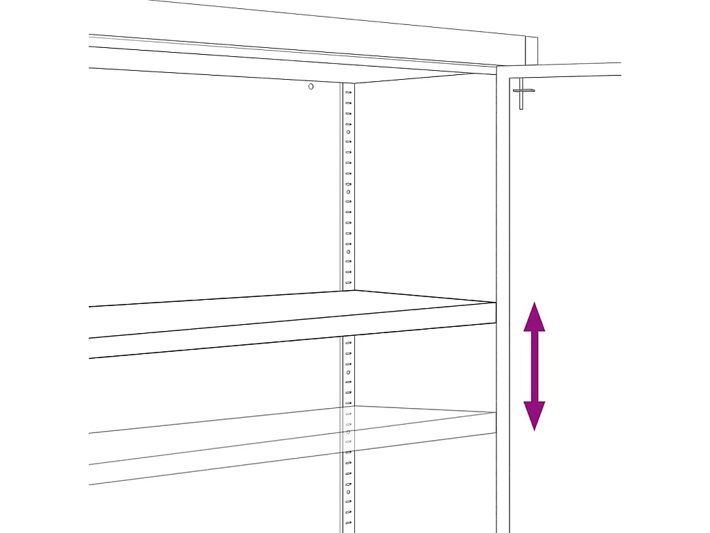 Aktenschrank Schwarz 90x40x70 cm Stahl