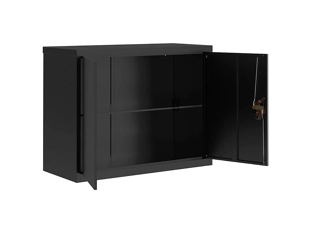 Classeur noir 90x40x70 cm acier