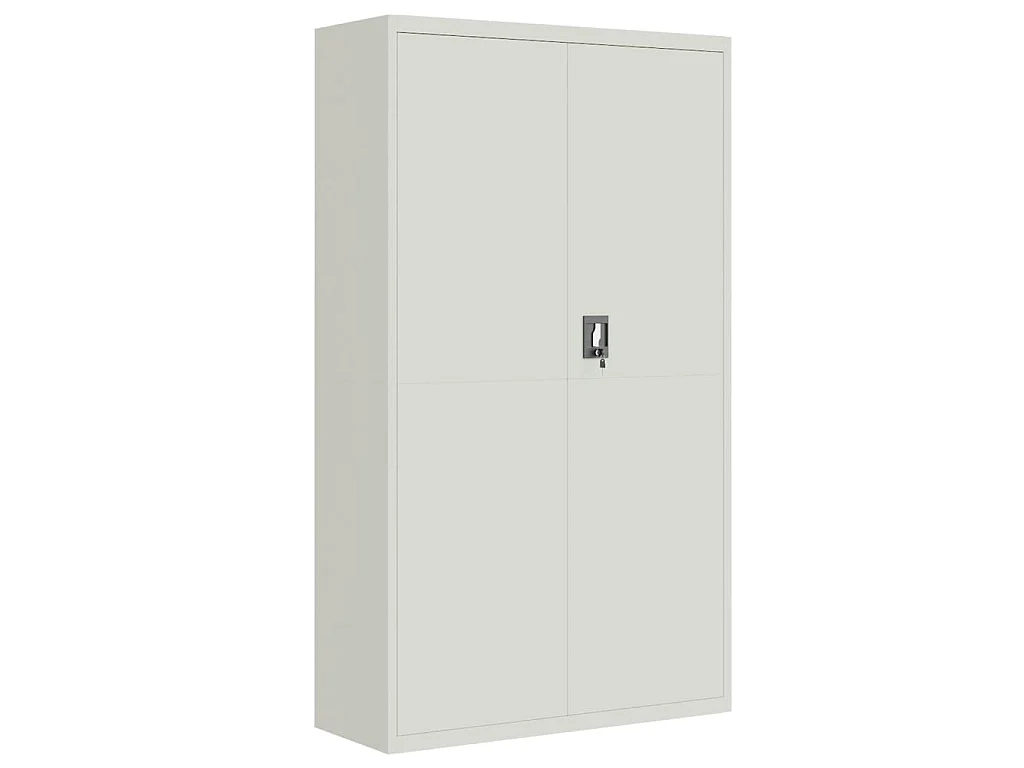 Archiefkast 105x40x180 cm staal lichtgrijs