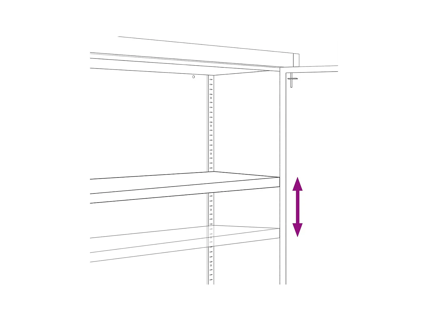 Armadio Classificatore Antracite 90x40x70 cm in Acciaio