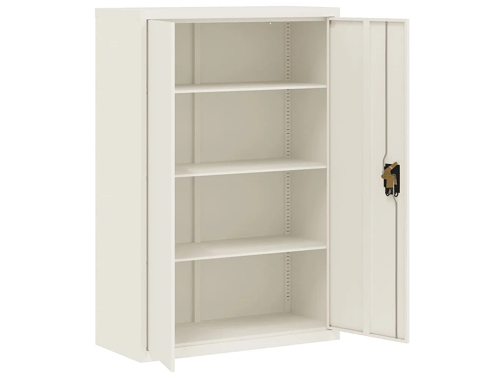 Classeur blanc 90x40x140 cm acier