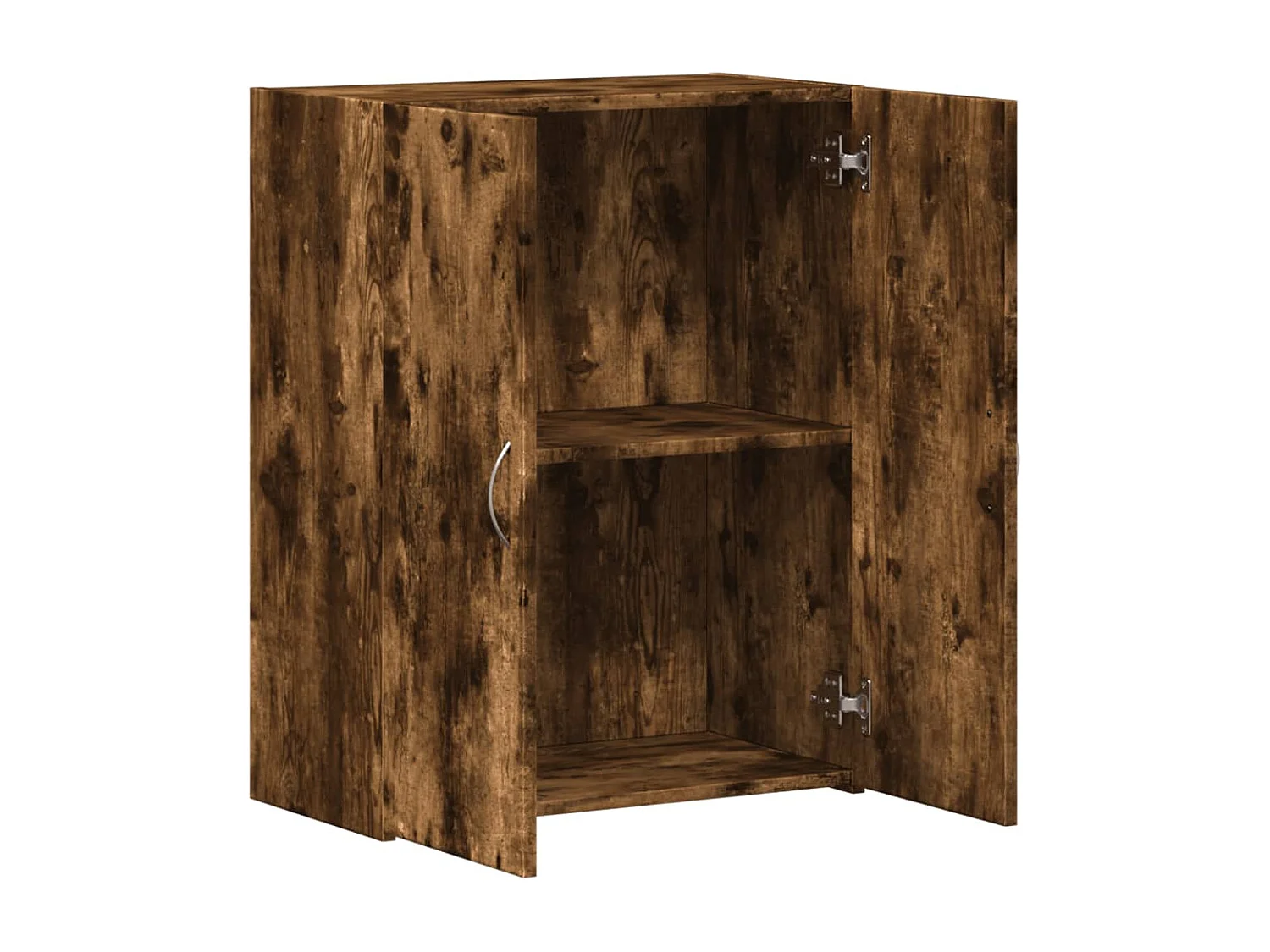 Schedario Rovere Fumo 60x32x77,5 cm in Legno Multistrato