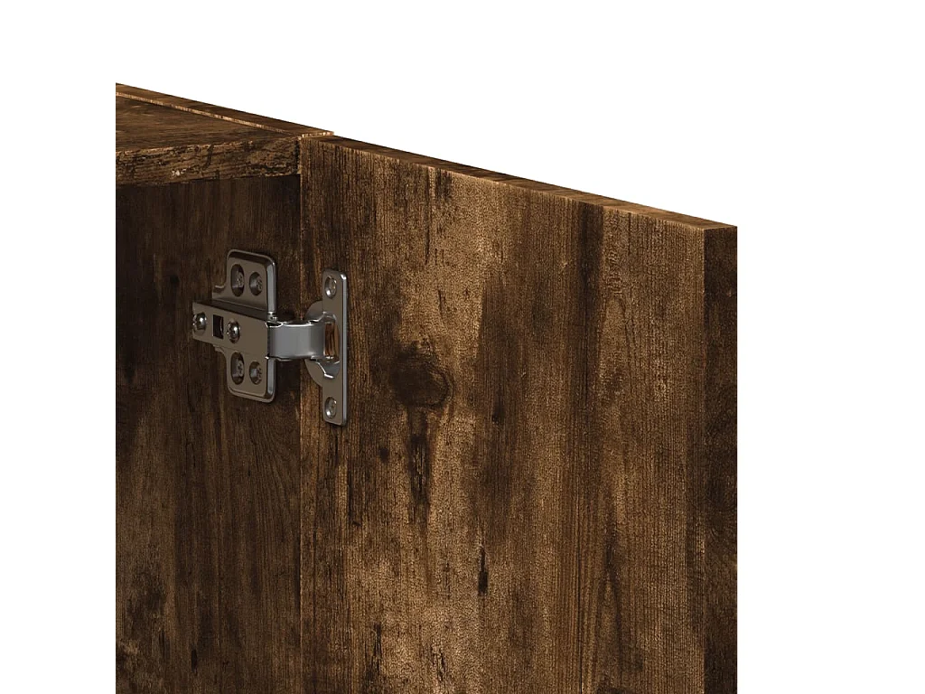 Armoire de classement chêne fumé bois d'ingénierie