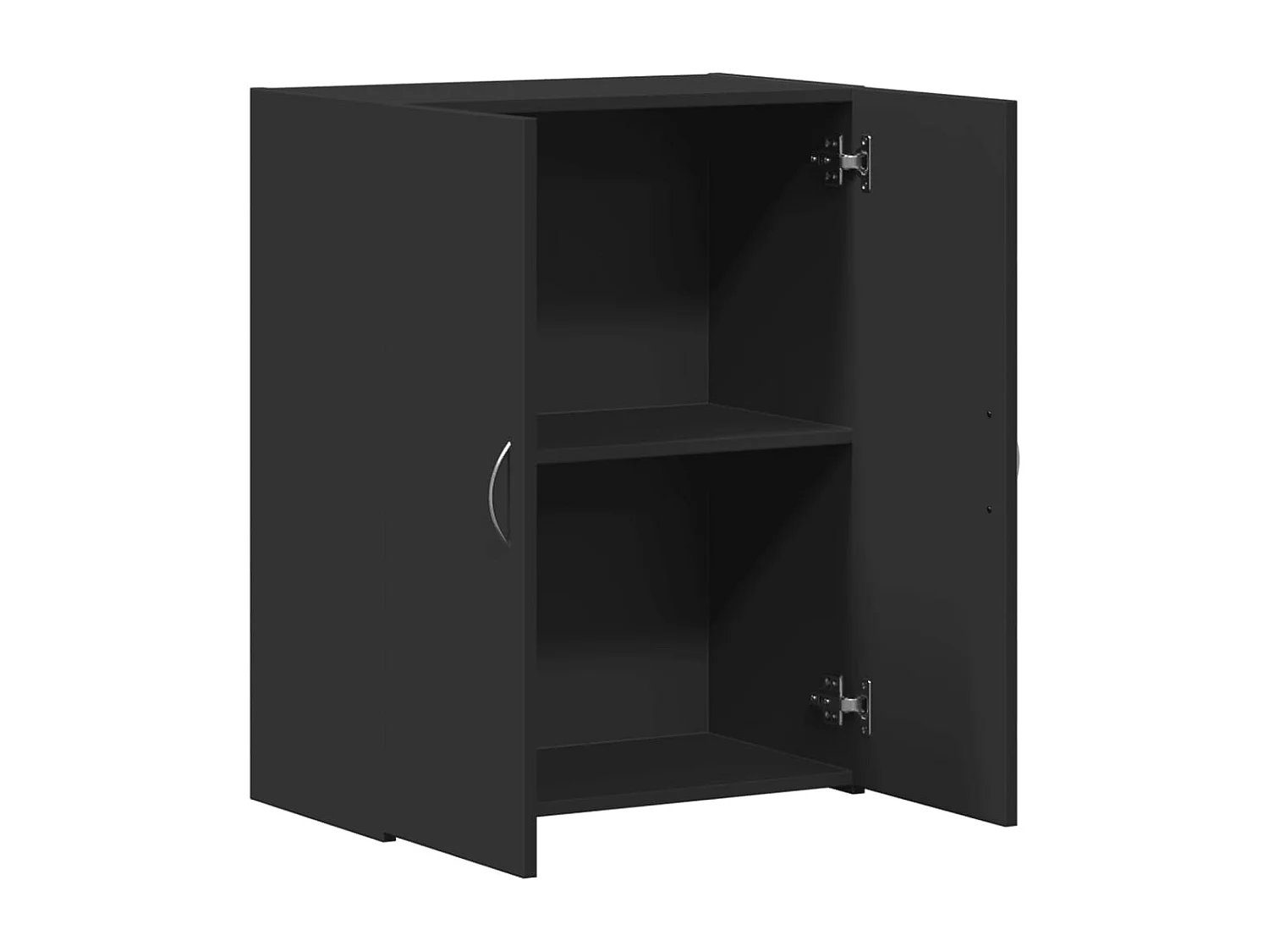 Archiefkast 60x32x77,5 cm bewerkt hout zwart