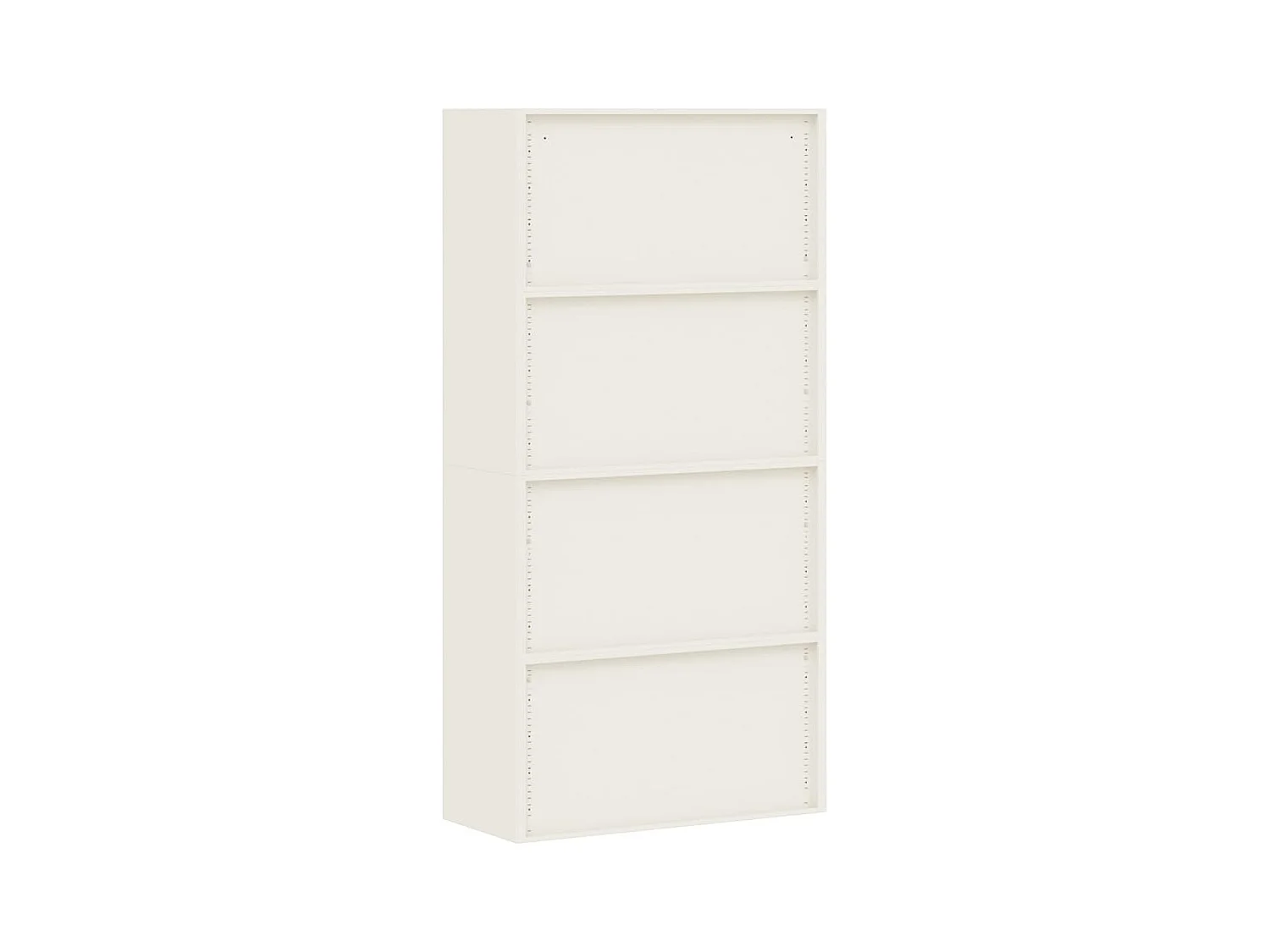 Aktenschrank Weiß 90x40x180 cm Stahl