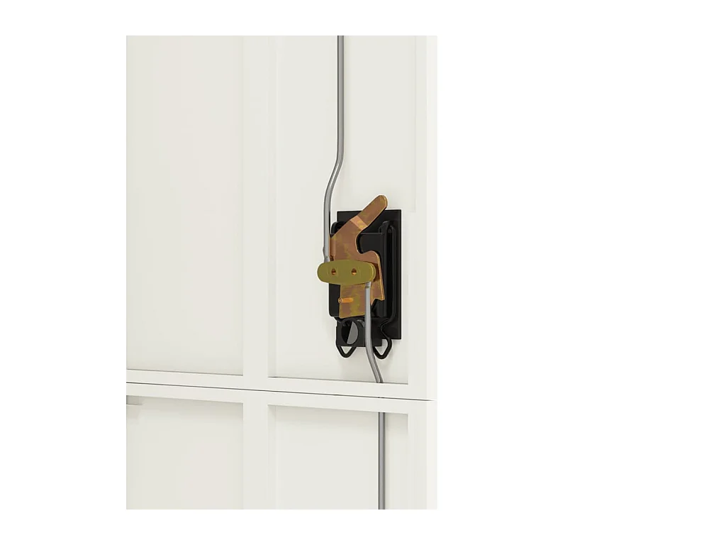 Aktenschrank Weiß 90x40x180 cm Stahl