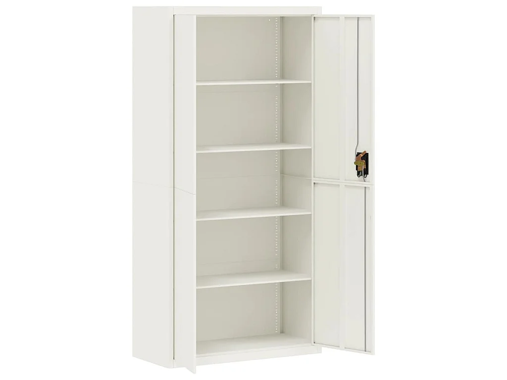 Classeur blanc 90x40x180 cm acier