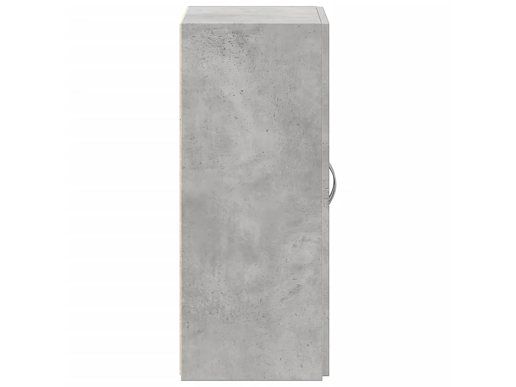 Armoire de classement gris béton bois d'ingénierie
