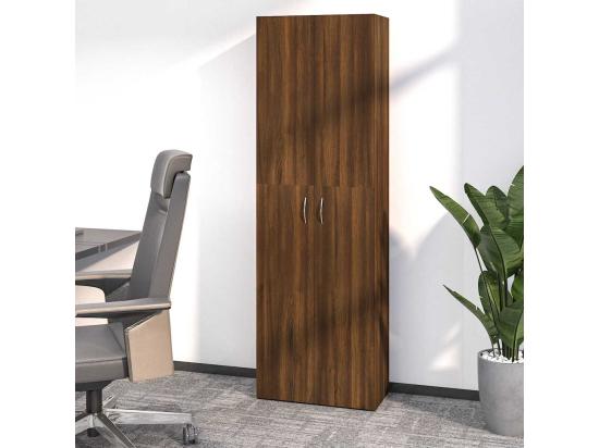 vente unique Armoire de bureau Chêne marron 60x32x190 cm Bois d'ingénierie
