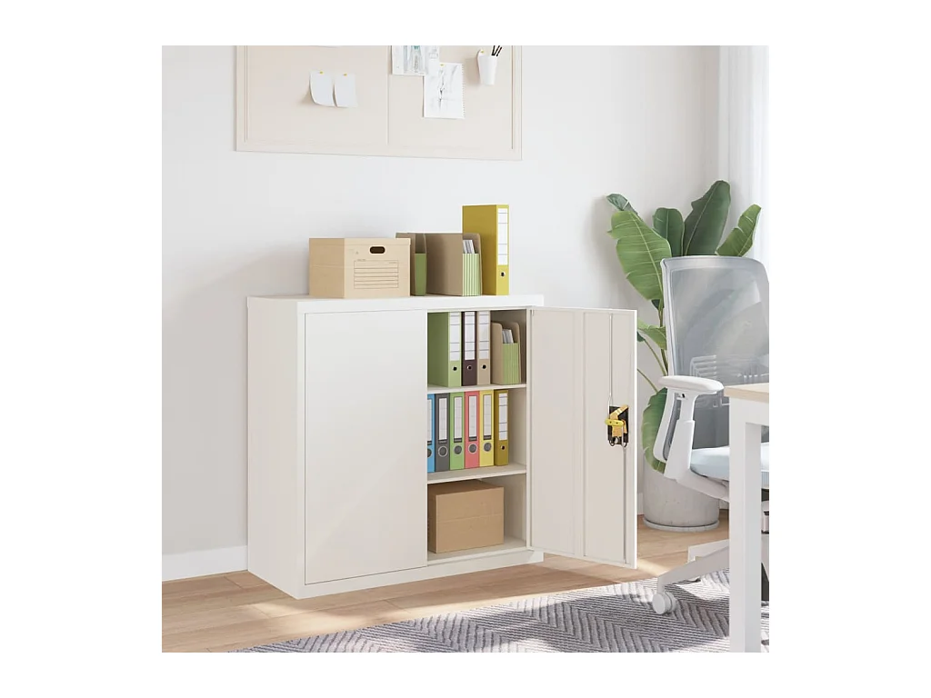 Classeur blanc 90x40x90 cm acier