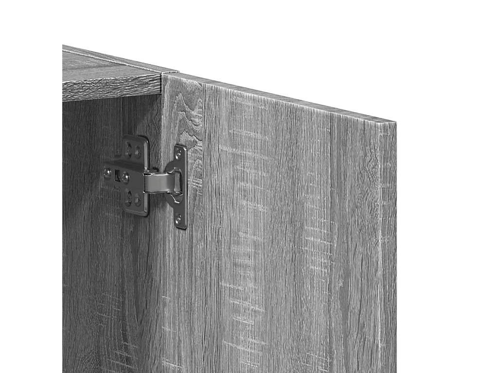 Archiefkast 60x32x77,5 cm bewerkt hout grijs sonoma eiken