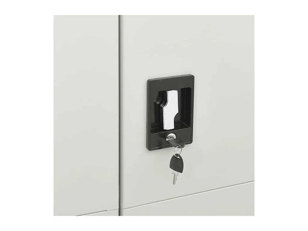 Schließfachschrank Hellgrau 90x40x180 cm Stahl