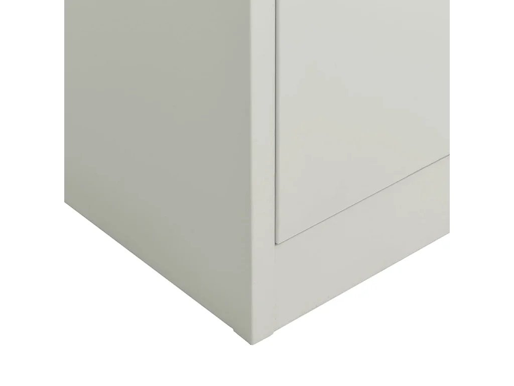 Armoire à casiers Gris clair 90x40x180 cm Acier