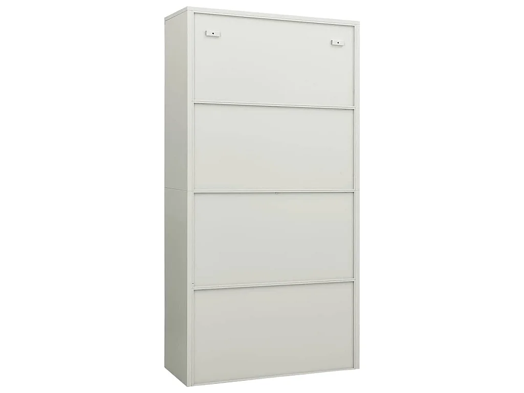 Schließfachschrank Hellgrau 90x40x180 cm Stahl