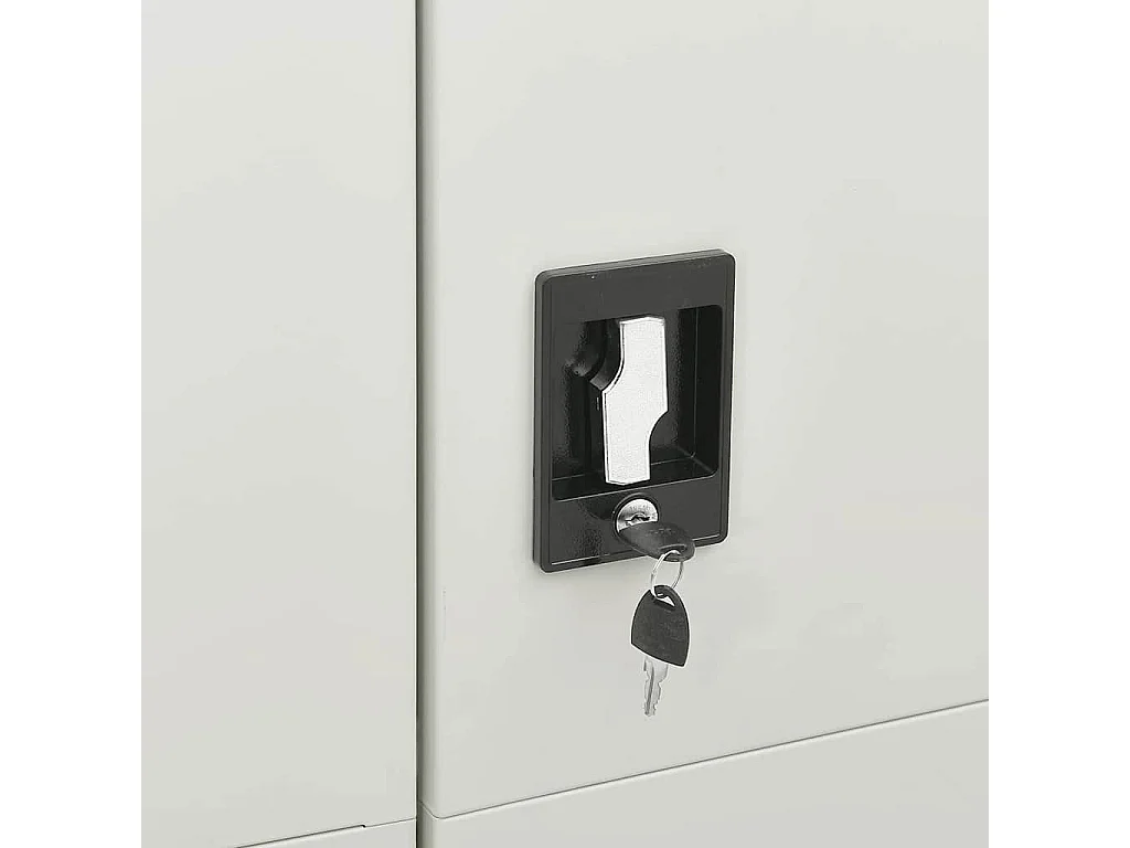 Schließfachschrank Hellgrau 90x40x180 cm Stahl