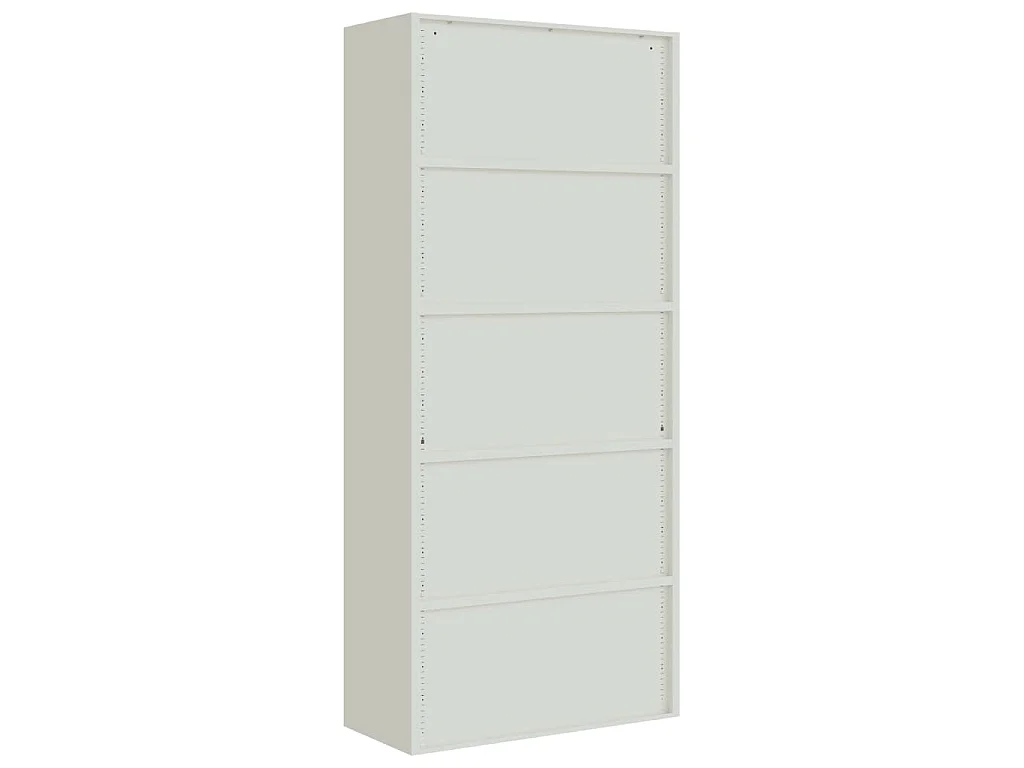 Classeur gris clair 90x40x200 cm acier