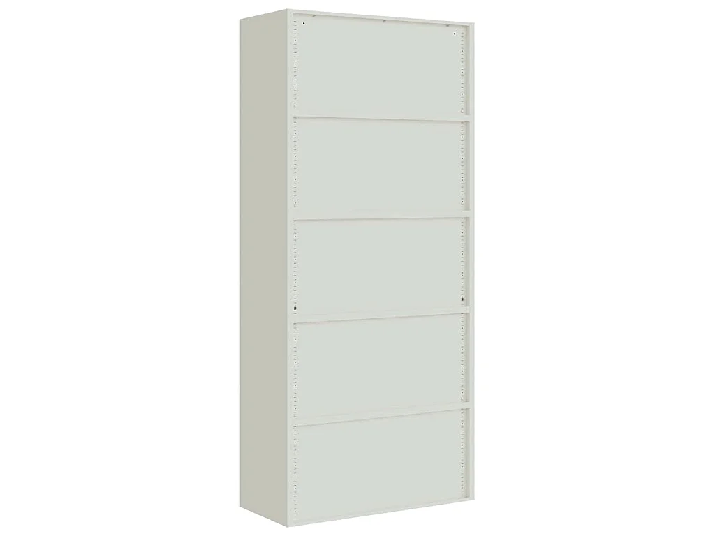 Armadio Classificatore Grigio Chiaro 90x40x200 cm in Acciaio
