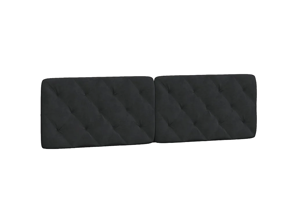 Giroletto con LED senza Materasso Nero 180x200 cm in Velluto
