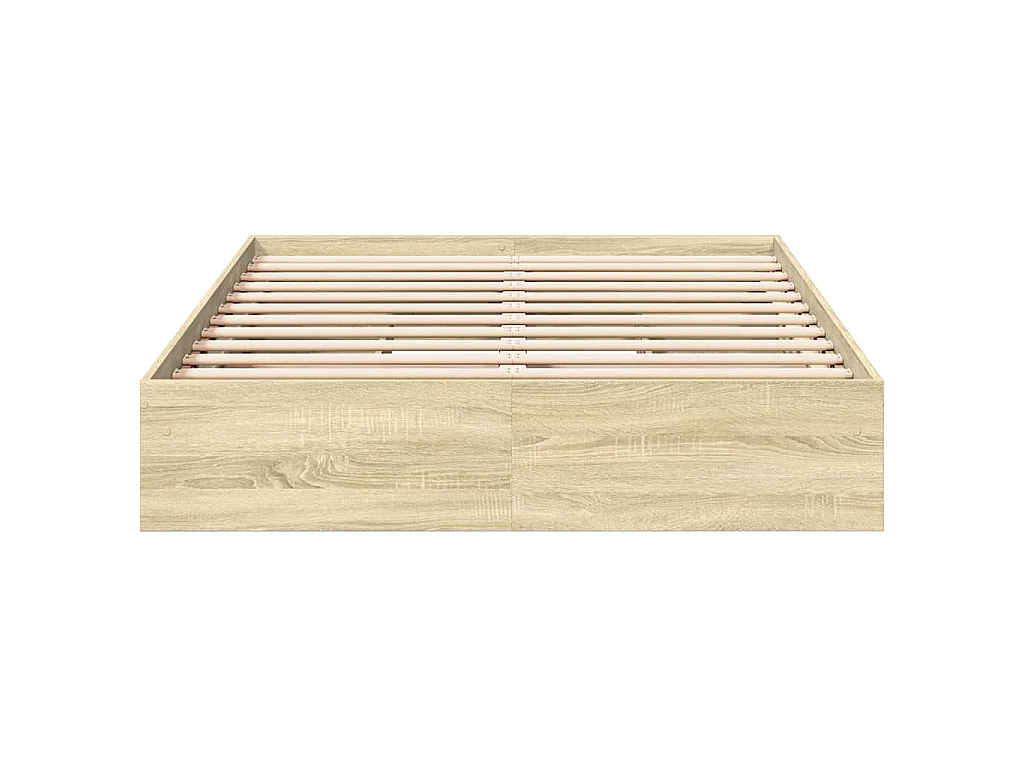 Cadre de lit avec tiroirs sans matelas chêne sonoma 120x200 cm