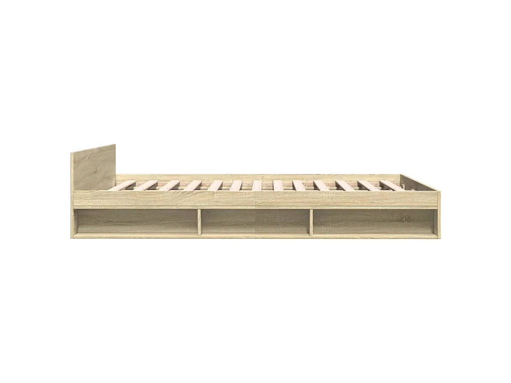 Bettgestell mit Schubladen Sonoma-Eiche 120x200cm Holzwerkstoff