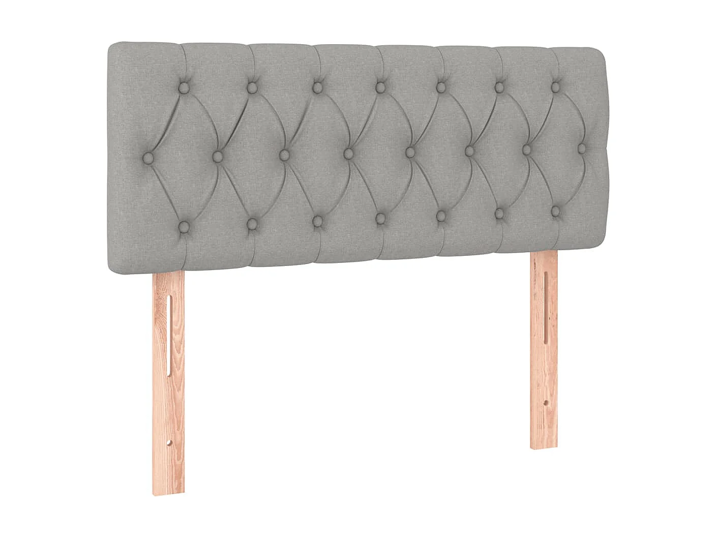 Boxspringbett mit Matratze & LED Hellgrau 120x190 cm Stoff
