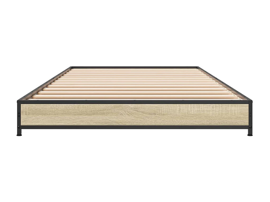 Cadre de lit sans matelas chêne sonoma 90x200 cm