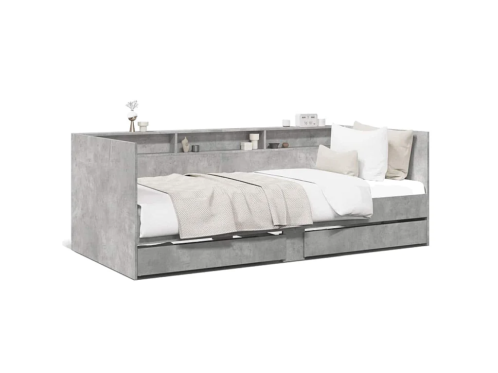 Divano Letto con Cassetti senza Materasso 75x190 cm