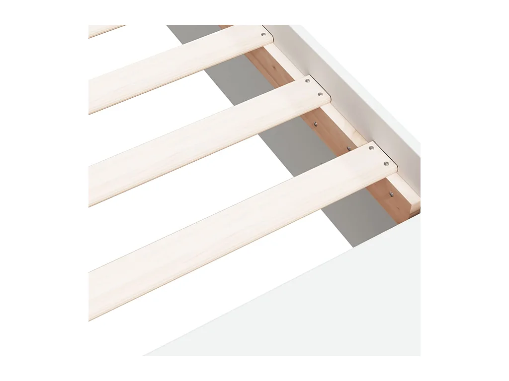 Cadre de lit sans matelas blanc 135x190 cm