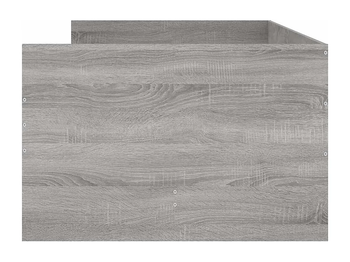 Bettgestell mit Schubladen Grau Sonoma 90x190 cm