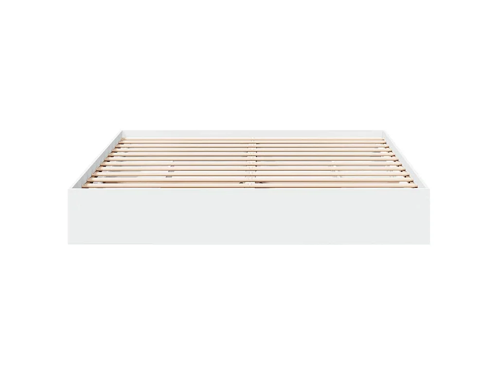 Cadre de lit avec tiroirs sans matelas blanc 180x200 cm