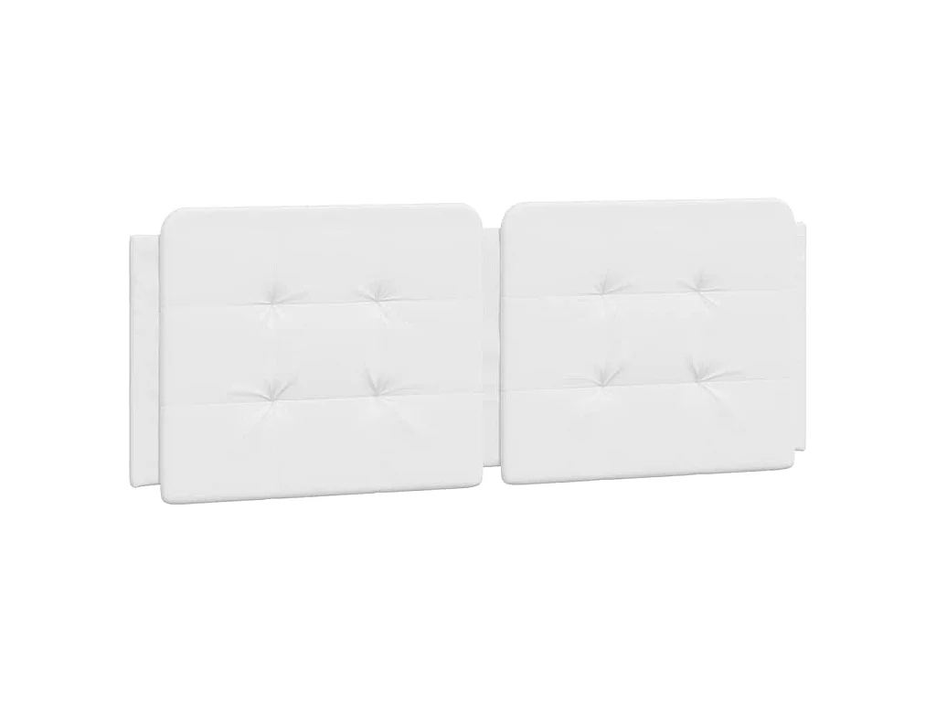 Cadre de lit sans matelas Zadar blanc 120x200 cm similicuir