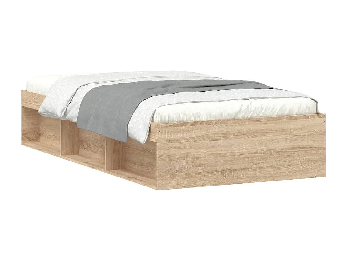 Cadre de lit sans matelas chêne sonoma 90x200 cm