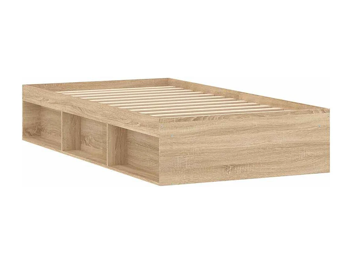 Cadre de lit sans matelas chêne sonoma 90x200 cm