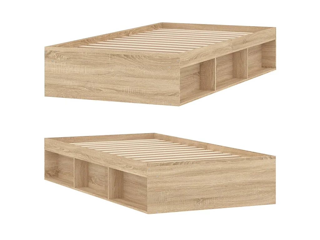 Estrutura de cama 90x200 cm carvalho sonoma