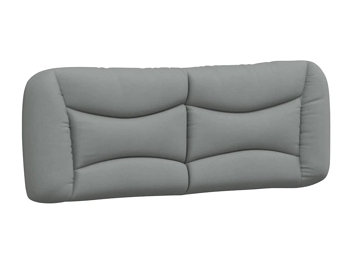 Bedframe met LED zonder matras "Hvar" stof 180x200 cm lichtgrijs