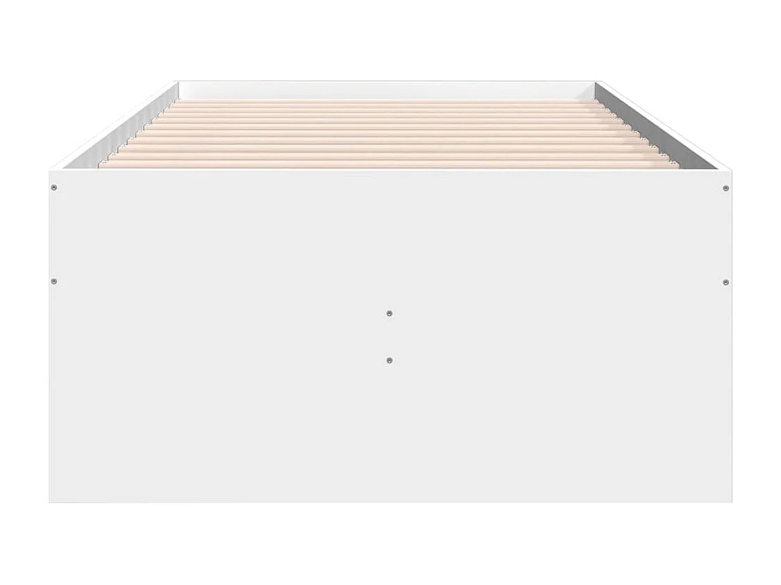 Divano Letto con Cassetti senza Materasso Bianco 90x190 cm