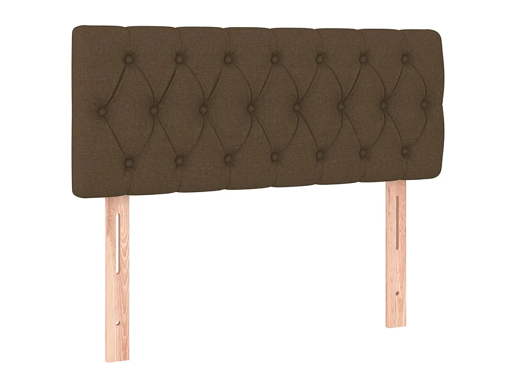 Boxspringbett mit Matratze Dunkelbraun 120x190 cm Stoff