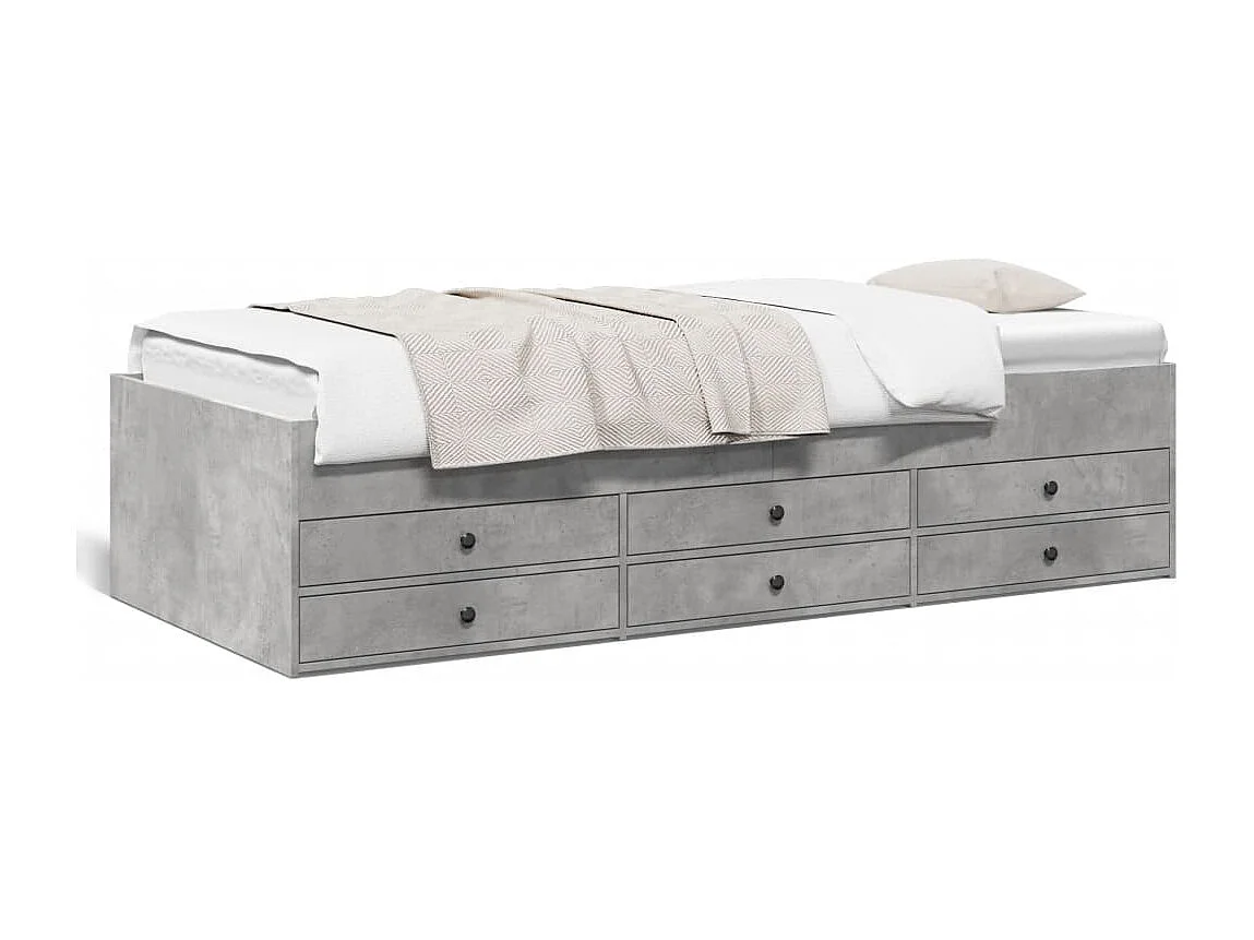 Divano Letto con Cassetti senza Materasso 75x190 cm