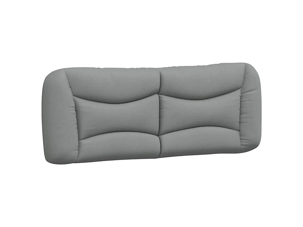 Estructura de cama sin colchón Hvar tela gris claro 120x200 cm