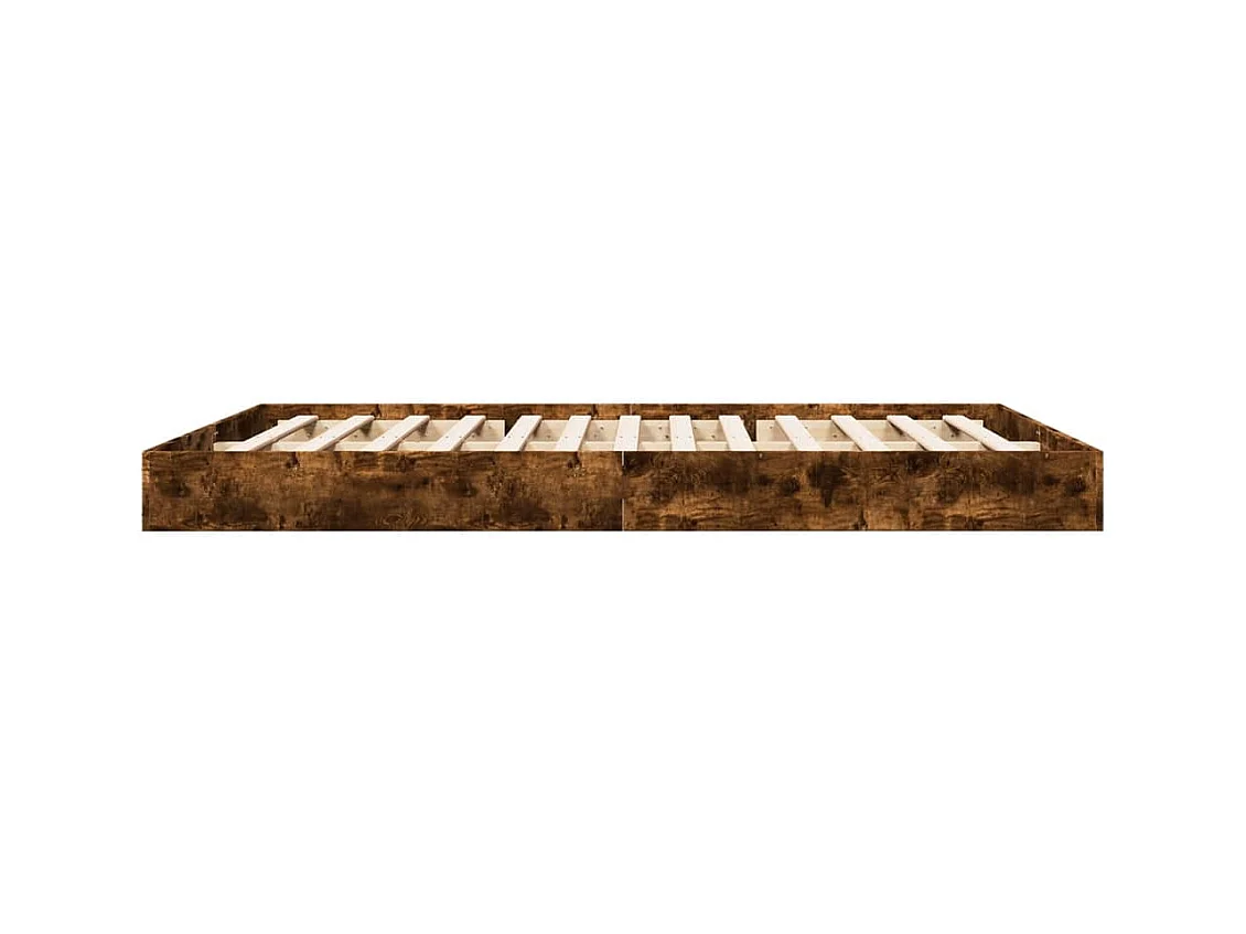 Bedframe zonder matras hout gerookt eikenkleurig 160x200 cm