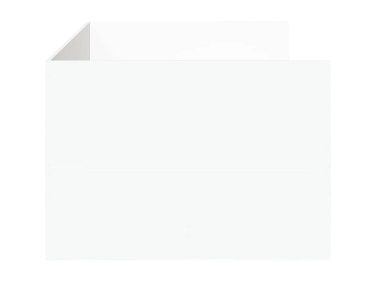 Slaapbank met lades zonder matras 100x200 cm wit