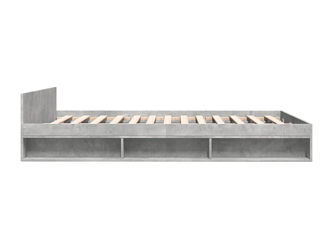 Giroletto Cassetti Grigio Cemento 120x200 cm Legno Multistrato