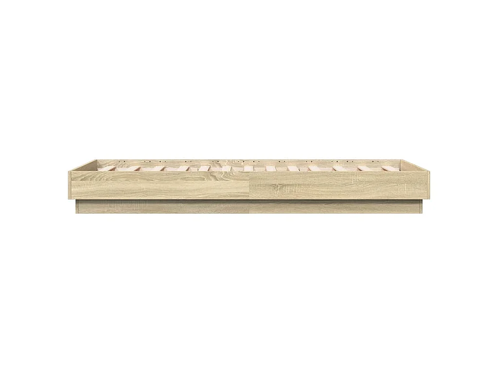 Cadre de lit sans matelas chêne sonoma 90x190 cm