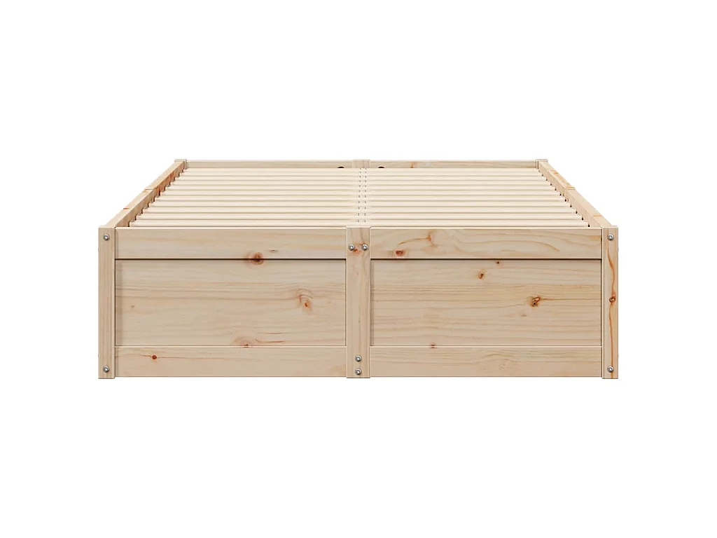 Cama sem colchão 135x190 cm madeira de pinho maciça