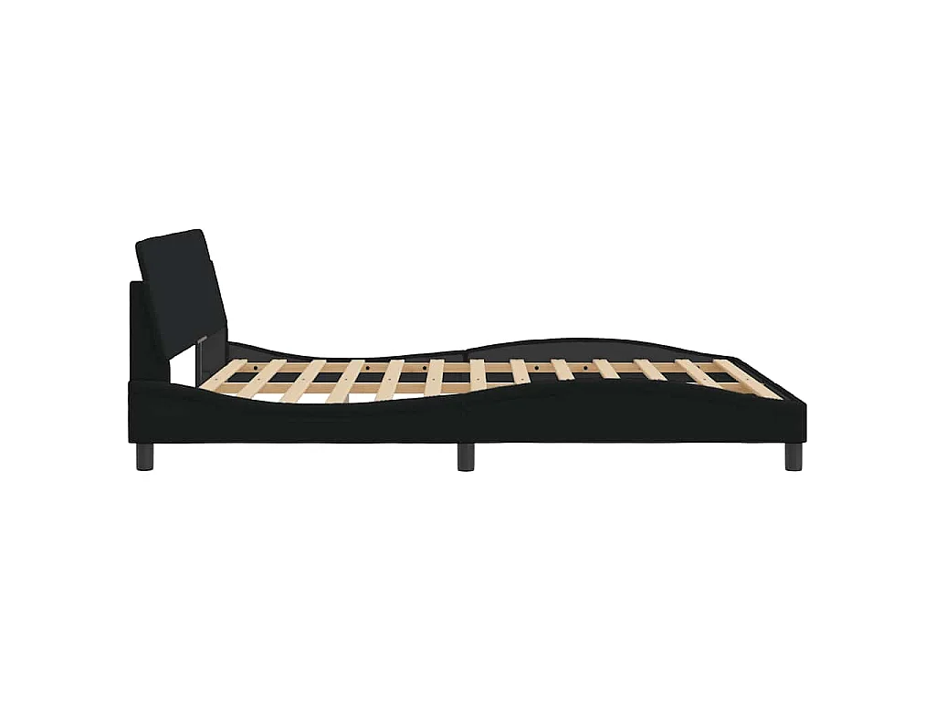 Giroletto Dover Nero 160x200 cm in Tessuto